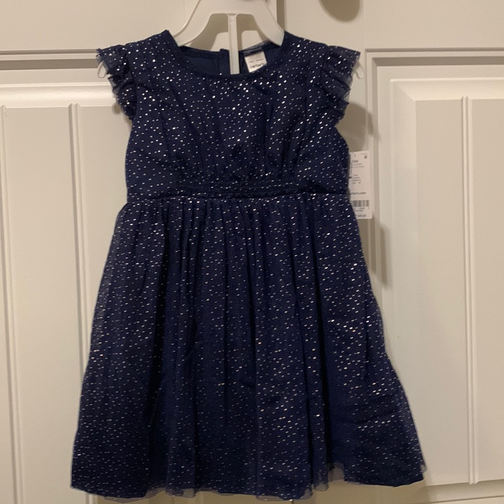 Sparkly Navy blue dress 24m NWT